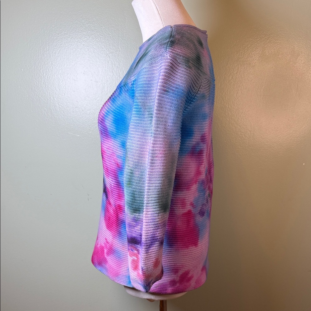 Colorful Tie-Dye Ribbed sweater - Picture 3 of 7